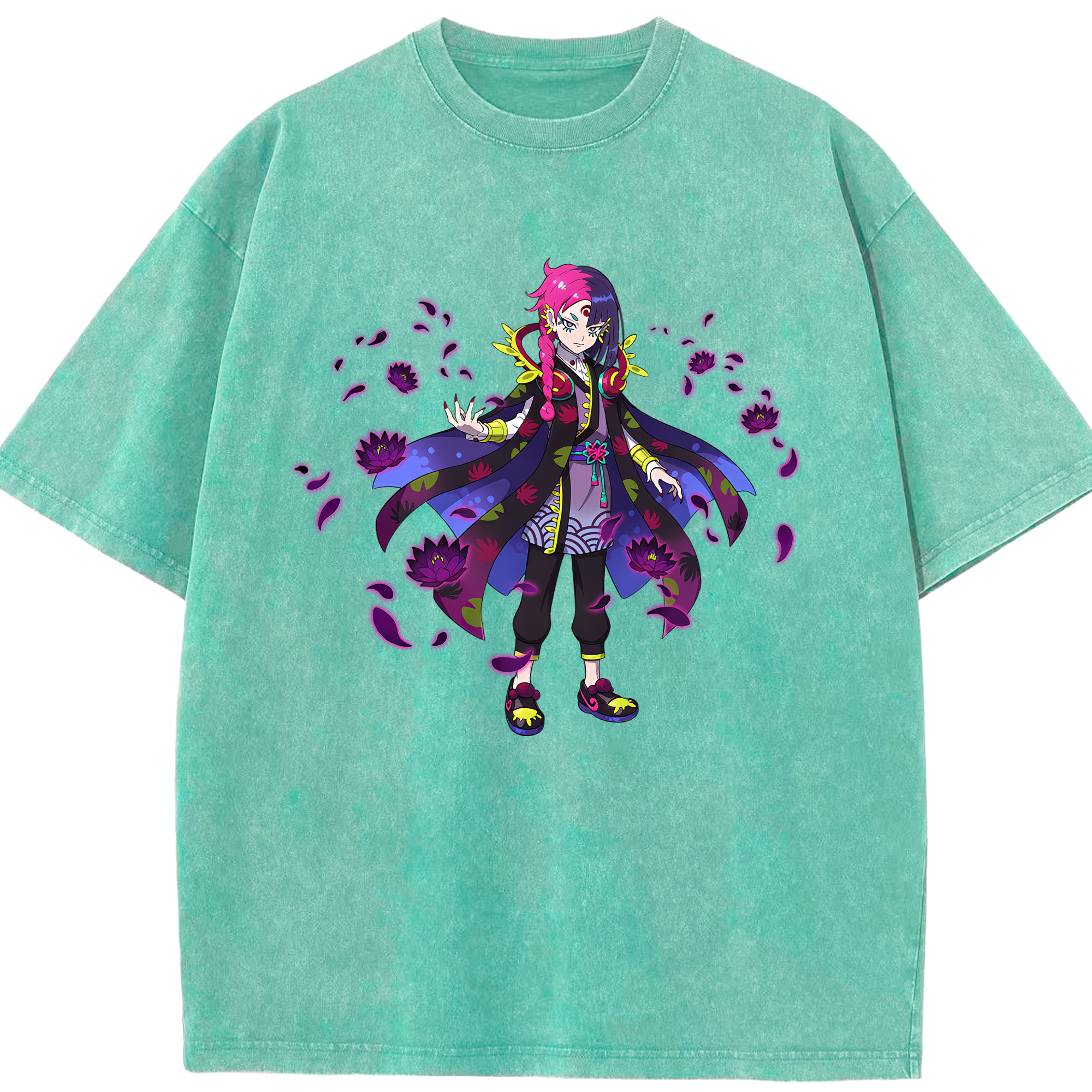 （画像用） 妖怪ウォッチ Yo-kai Watch 綿100% ヴィンテージ風 半袖Tシャツ（フロントプリント）